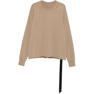 Rick Owens, Heren, Sweatshirts & Hoodies, Beige, Maat: M Katoen,
