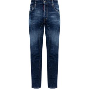 Dsquared2, Heren, Jeans, Blauw, Maat: S Katoen,