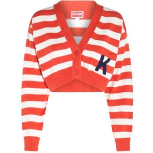 Kenzo, Dames, Truien, Rood, Maat: L Katoen,