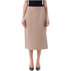 Fendi, Dames, Rokken, Roze, Maat: XS Leer,