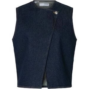 Selected Femme, Dames, Jassen, Blauw, Maat: S Katoen,