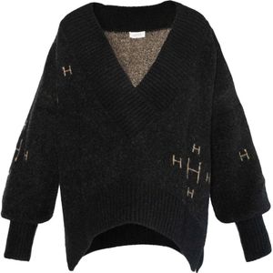 Hést, Dames, Truien, Zwart, Maat: XS Wol,