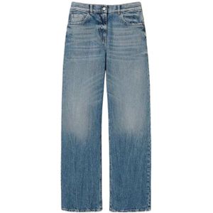 Twinset, Dames, Jeans, Blauw, Maat: W26 Denim,