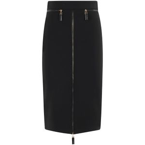 Elisabetta Franchi, Dames, Rokken, Zwart, Maat: M