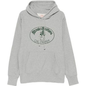 Brain Dead, Heren, Sweatshirts & Hoodies, Grijs, Maat: S Katoen,