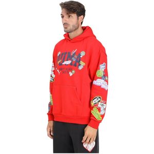 Puma, Heren, Sweatshirts & Hoodies, Rood, Maat: XL Katoen,