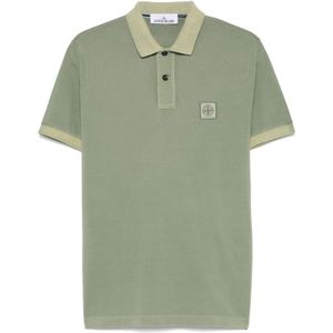 Stone Island, Heren, Tops, Groen, Maat: 2XL Katoen,