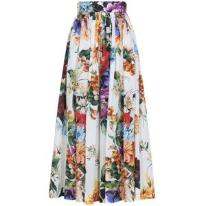 Dolce & Gabbana, Dames, Rokken, Veelkleurig, Maat: XS Katoen,