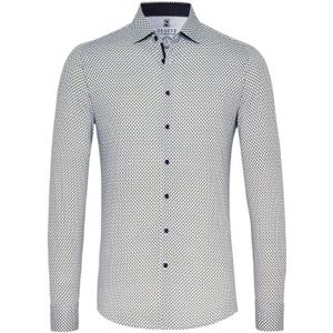 Desoto, Heren, Overhemden, Blauw, Maat: S Katoen,
