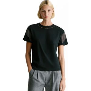 Pepe Jeans, Dames, Tops, Groen, Maat: M Katoen,