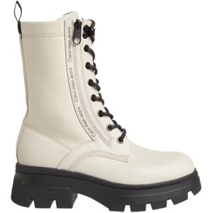 Calvin Klein, Dames, Schoenen, Beige, Maat: 39 EU Leer,