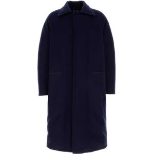 Zegna, Heren, Mantels, Blauw, Maat: M Wol,