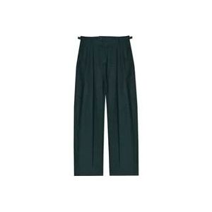 Balenciaga Plooi-front broek , Green , Heren , Maat: M