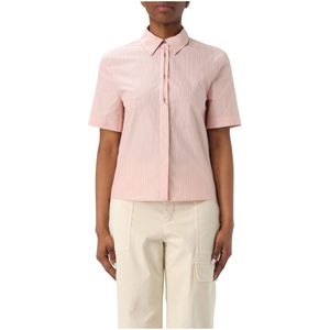 Pinko, Dames, Blouses & Shirts, Roze, Maat: 2XS Katoen,