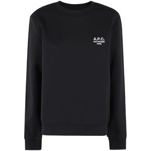 A.p.c., Dames, Sweatshirts & Hoodies, Zwart, Maat: XS Katoen,