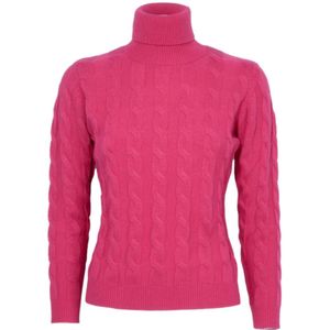 Cashmere Company, Dames, Truien, Roze, Maat: XS Wol,