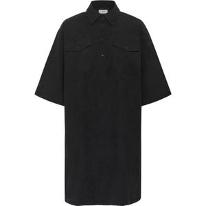 Saint Tropez, Dames, Jurken, Zwart, Maat: M Poliester,