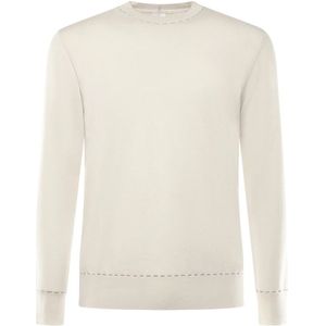 Eleventy, Heren, Truien, Beige, Maat: S Wol,