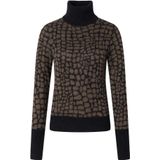 Joop! - Džemperis - Veelkleurig - Wol - Hoge Kraag - Decoratief Patroon