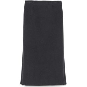 Façon Jacmin, Dames, Rokken, Grijs, Maat: S Wol,