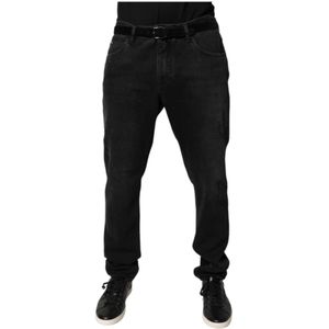 Dolce & Gabbana, Heren, Jeans, Zwart, Maat: XL Denim,