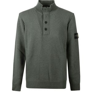Stone Island, Heren, Truien, Groen, Maat: XL