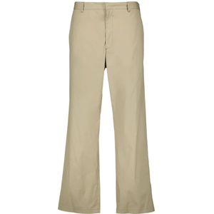 Prada, Heren, Broeken, Beige, Maat: L Katoen,