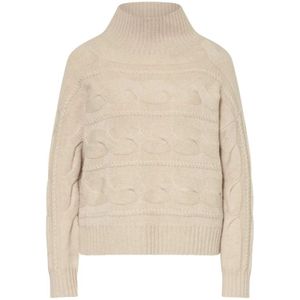 Max Mara, Dames, Truien, Beige, Maat: S
