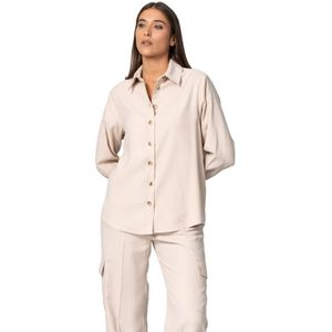 Kocca, Dames, Blouses & Shirts, Beige, Maat: L