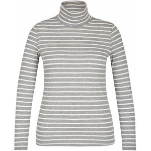 Via Appia Due, Dames, Tops, Grijs, Maat: 2XL