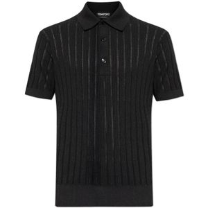 Tom Ford, Heren, Tops, Zwart, Maat: 2XL Katoen,