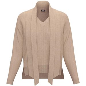 Marella, Dames, Truien, Beige, Maat: XL Wol,