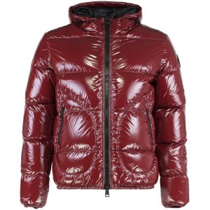 Herno, Heren, Jassen, Rood, Maat: M Leer,