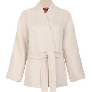 Max Mara Studio, Dames, Truien, Beige, Maat: 2XS Wol,