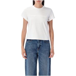 Alexander Wang, Dames, Tops, Wit, Maat: S Katoen,