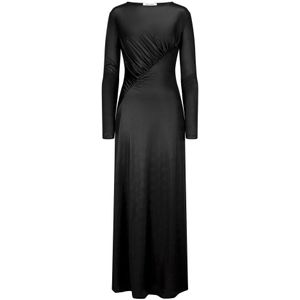 Nicowa - Ewelio - Maxi Jurk - Zwart - Dames - Elastische Metallic Jersey