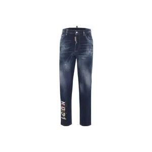 Dsquared2 Regular Fit Blauwe Jeans , Blue , Dames , Maat: XS