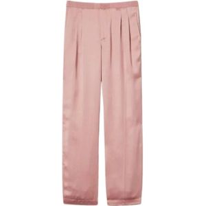 Twinset, Dames, Broeken, Roze, Maat: XS Viscose,