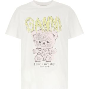 Ganni, Dames, Tops, Wit, Maat: XS Katoen,