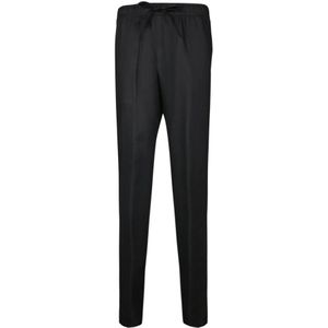 Dolce & Gabbana, Heren, Broeken, Zwart, Maat: XL Linnen,