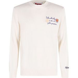 MC2 Saint Barth, Heren, Truien, Wit, Maat: XL