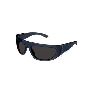 Gucci Blauw frame grijze lens zonnebril , Blue , Heren , Maat: 64 MM