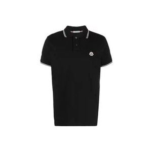 Moncler Polo Hemden , Black , Heren , Maat: M