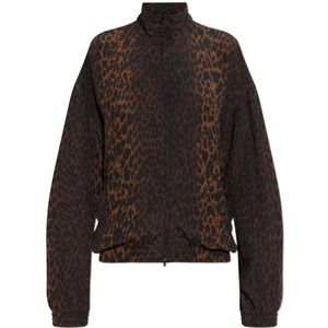 Balenciaga, Dames, Jassen, Bruin, Maat: S Zijde,