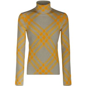 Burberry, Heren, Truien, Bruin, Maat: L Wol,