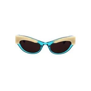Gucci Stijlvolle zonnebril met gedurfd ontwerp , Blue , Dames , Maat: 52 MM