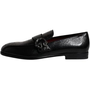 Dolce & Gabbana, Heren, Schoenen, Zwart, Maat: 42 EU Leer,