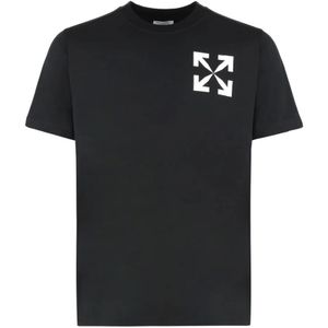 Off White, Heren, Tops, Zwart, Maat: S Katoen,