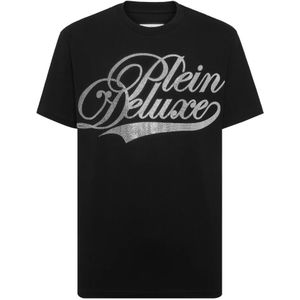 Philipp Plein, Heren, Tops, Zwart, Maat: S Katoen,