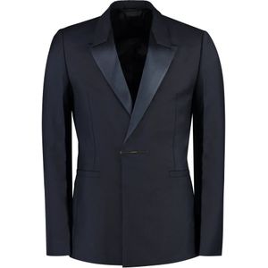 Givenchy, Heren, Jassen, Blauw, Maat: M Zijde,